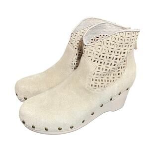 Kelsi Dagger Brooklyn‎ Joker Clog Booties Free People Leather Boho Womens Size 8